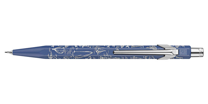 Caran_dAche_849_Christmas_2026_Writing_Set_blue_pencil