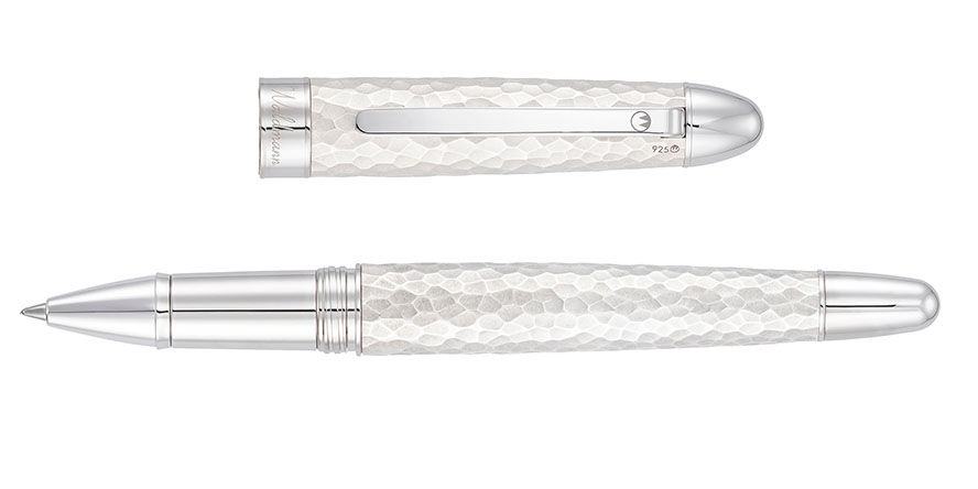 Waldmann Impact Rollerball Pens Waldmann_Impact_Silver_rollerball_uncapped