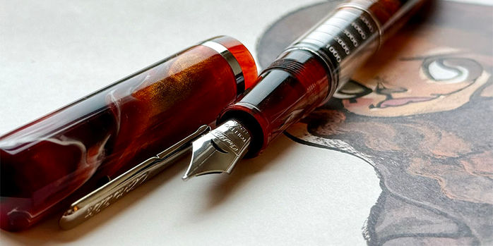 conklin_word_gauge_flames_of_the_abyss_fountain_pens