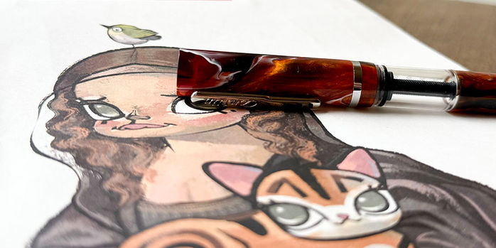 conklin_word_gauge_flames_of_the_abyss_fountain_pens_clip_down