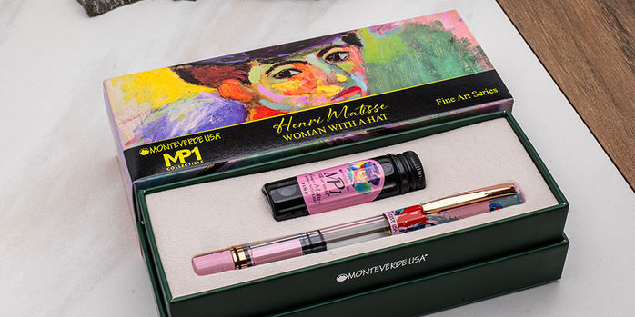 Monteverde_MP1_Fine_Arts_Box_Set_Woman_in_a_Hat_pen_and_ink