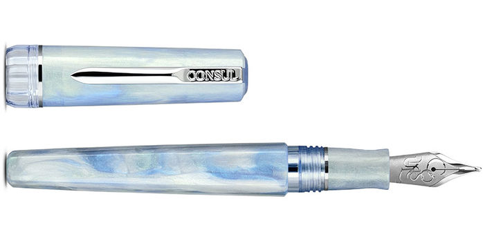 Consul_Origin_fountain_pens_glacier_uncapped
