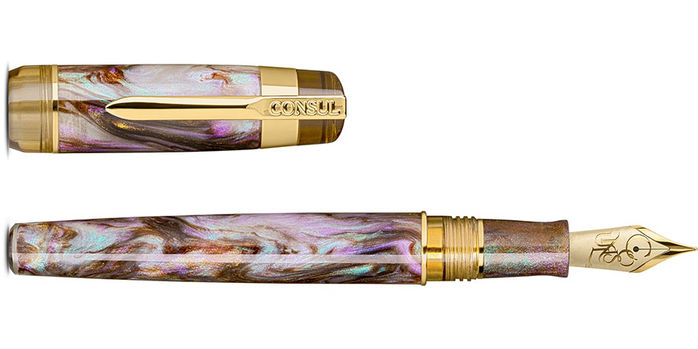 Consule_Guardian_fountain_pens_oyster_uncapped