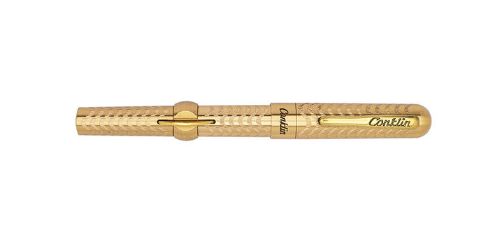 Conklin_Mark_Twain_Crescent_Brass_Chased_capped