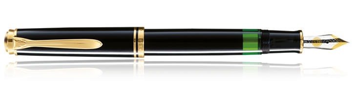 Black Pelikan Souveran 600 Collection Fountain Pens