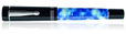 Delta Scrigno Pen Secrets Collection Fountain Pens in Blue White Marble