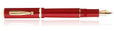 Delta Via Veneto Collection Fountain Pens in Red / Gold
