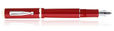 Delta Via Veneto Collection Fountain Pens in Red / Silver