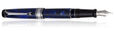 Aurora Optima Auroloide Collection Fountain Pens in Blue / Chrome