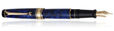Aurora Optima Auroloide Collection Fountain Pens in Blue / Gold