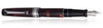 Aurora Optima Auroloide Collection Fountain Pens in Burgundy / Chrome