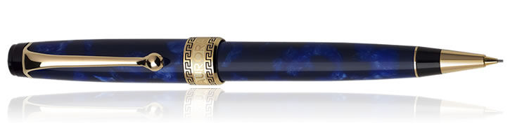 Blue / Gold Aurora Optima Auroloide Collection Mechanical Pencils