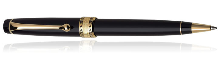 Black / Gold Aurora Optima Resin Collection Ballpoint Pens