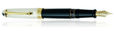Aurora 88 Sterling Silver Collection Fountain Pens in Black / Silver Cap Large