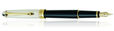Aurora 88 Sterling Silver Collection Fountain Pens in Black / Silver Cap Small