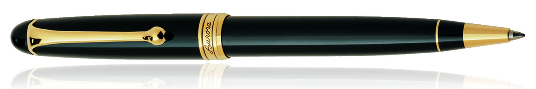 Black & Gold Ballpoint Pen by Aurora