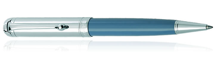 Celestial Blue Aurora Talentum Chrome Cap Collection Ballpoint Pens