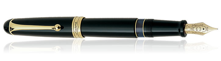 Black / Large Aurora 88 Gold Collection Fountain Pens