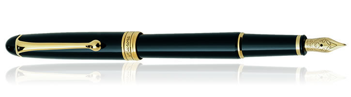 Black / Small Aurora 88 Gold Collection Fountain Pens