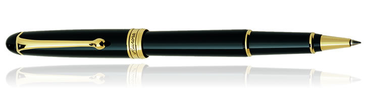 Black Aurora 88 Gold Plated Collection Rollerball Pens