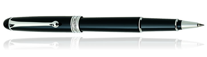 Black Aurora Nikargenta 88 Chrome Collection Rollerball Pens