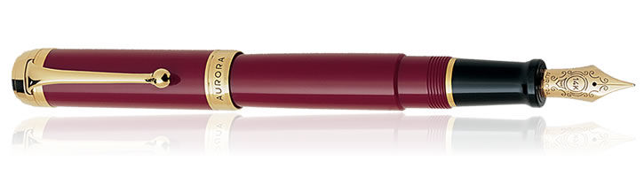 Burgundy / Gold Aurora Talentum Classic Collection Fountain Pens