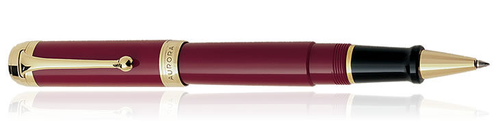 Burgundy / Gold Aurora Talentum Classic Collection Rollerball Pens