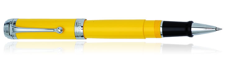 Yellow / Chrome Aurora Talentum Classic Collection Rollerball Pens