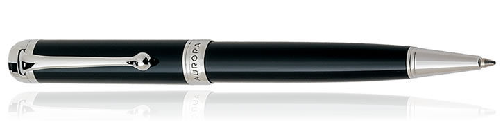 Black / Chrome Aurora Talentum Classic Collection Ballpoint Pens