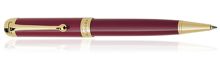 Burgundy / Gold Aurora Talentum Classic Collection Ballpoint Pens