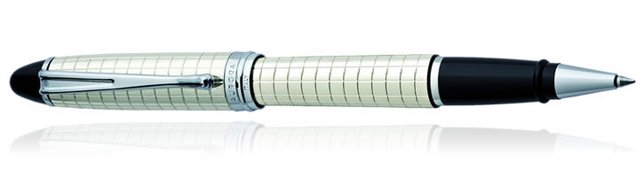Sterling Silver Aurora Ipsilon Quadra Collection Rollerball Pens