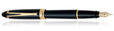 Aurora Ipsilon Deluxe Collection Fountain Pens in Black / Gold