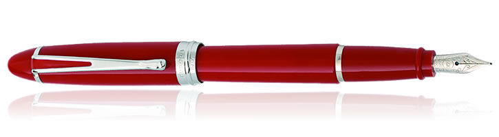 Red / Chrome Aurora Ipsilon Deluxe Collection Fountain Pens