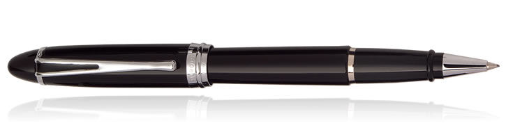 Black / Chrome Aurora Ipsilon Deluxe Collection Rollerball Pens