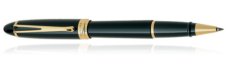 Black / Gold Aurora Ipsilon Deluxe Collection Rollerball Pens