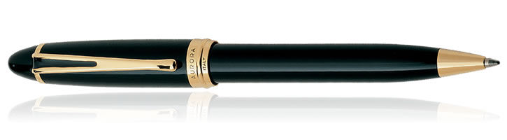 Black / Gold Aurora Ipsilon Deluxe Collection Ballpoint Pens