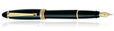 Aurora Ipsilon Resin Collection Fountain Pens in Black