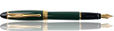 Aurora Ipsilon Resin Collection Fountain Pens in Green