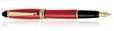 Aurora Ipsilon Resin Collection Fountain Pens in Red