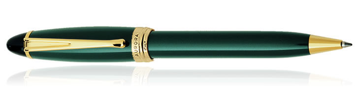 Green Aurora Ipsilon Resin Collection Ballpoint Pens