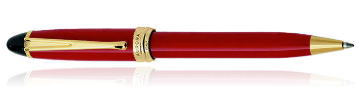 Red Aurora Ipsilon Resin Collection Ballpoint Pens