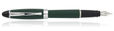 Aurora Ipsilon Satin Collection Fountain Pens in Green