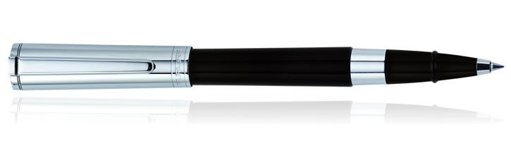 Black / Chrome Cap Aurora Tu Collection Rollerball Pens