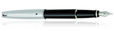 Aurora Style Collection Fountain Pens in Black / Chrome Cap