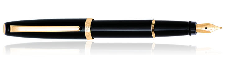 Black Pepper / Gold Aurora Style Collection Fountain Pens