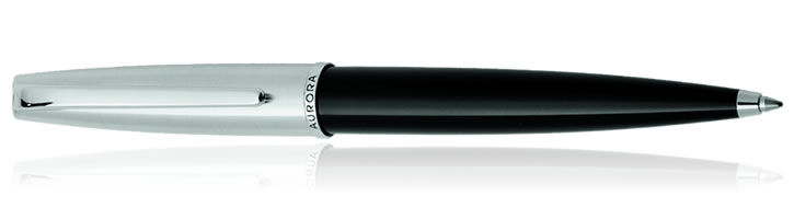 Black / Chrome Cap Aurora Style Collection Ballpoint Pens
