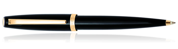 Black Pepper / Gold Aurora Style Collection Ballpoint Pens