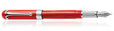 Aurora Alpha Collection Fountain Pens in Red