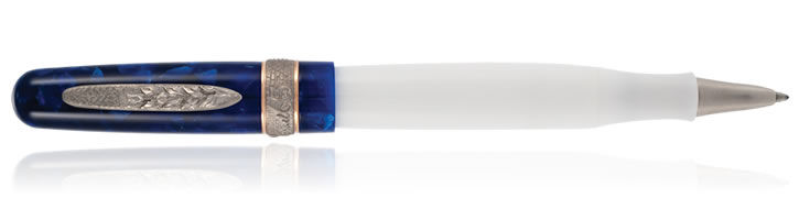 White / Blue Stipula Israel 65th Anniversary Limited Edition Rollerball Pens