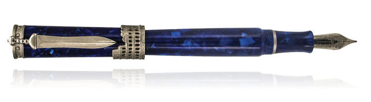 Cuma Blue Stipula Gladiator Collection Fountain Pens